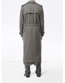 cargo pocket detail trench coat