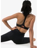 zipped logo-print sports bra