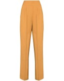high-waisted slim-leg trousers