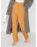 high-waisted slim-leg trousers
