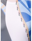 sheer abstract-print top