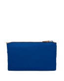 logo plaque zipped pouch