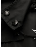 hooded logo raincoat