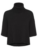 short-sleeved knitted jumper