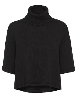 short-sleeved knitted jumper