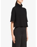 short-sleeved knitted jumper