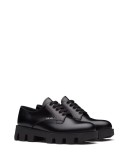 brushed leather Derby shoes