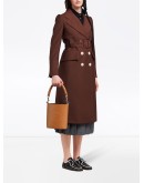 wooden handle bucket bag