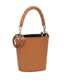 wooden handle bucket bag