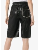 Yolie faux-leather shorts