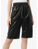 Yolie faux-leather shorts