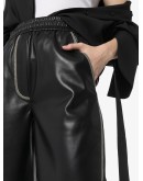 Yolie faux-leather shorts