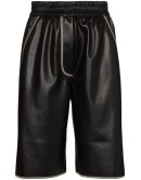 Yolie faux-leather shorts