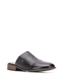 flat leather mules