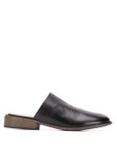 flat leather mules