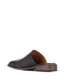 flat leather mules