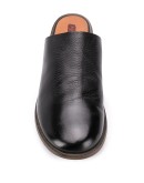 flat leather mules