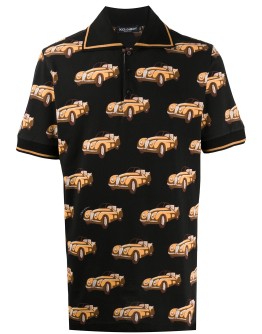 car print polo shirt
