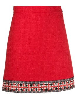 tweed a-line skirt