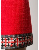 tweed a-line skirt
