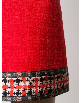 tweed a-line skirt
