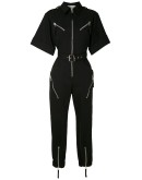 zipped boiler suit