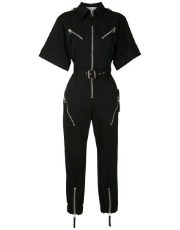 zipped boiler suit