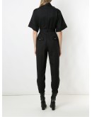 zipped boiler suit