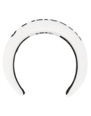 logo print padded headband