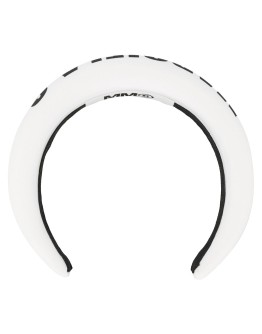 logo print padded headband