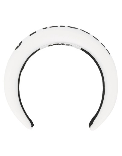 logo print padded headband