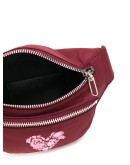 embroidered heart belt bag
