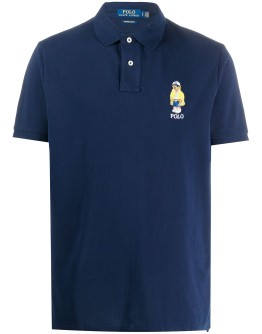 teddy embroidered polo shirt