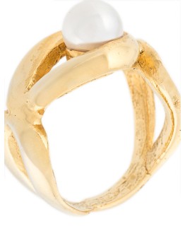 pearl-embellished ring