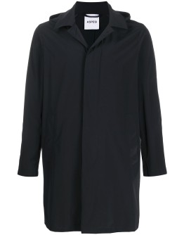 hooded trench coat