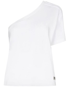 Ringer one-shoulder T-shirt