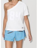 Ringer one-shoulder T-shirt