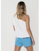 Ringer one-shoulder T-shirt