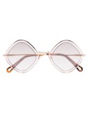Poppy diamond-frame sunglasses