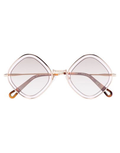 Poppy diamond-frame sunglasses