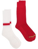pair of two ribbed socks set 