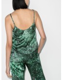 Paradise graphic-print silk camisole
