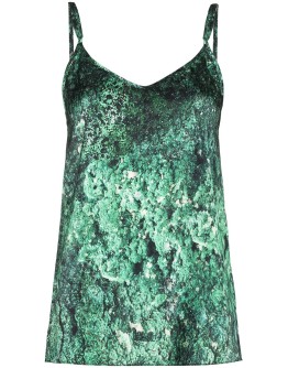 Paradise graphic-print silk camisole