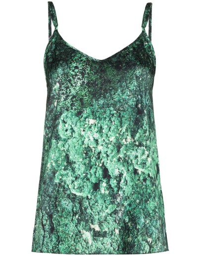Paradise graphic-print silk camisole