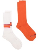 pack of two ribbed socks set