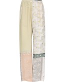 patchwork silk trousers