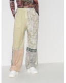 patchwork silk trousers