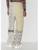 patchwork silk trousers