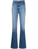 high-waisted jeans