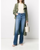 high-waisted jeans